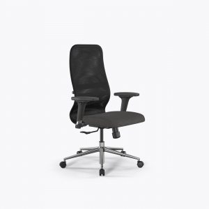SynchroSit 8 B2-9D - X2+Bahama /Uh00/Wh12/D02P(M25.B23.G18.W02), Черный-Тем.серый