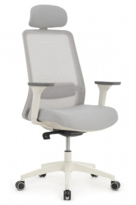 Кресло Ворк W-218C WHITE Светло-серый