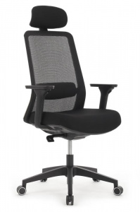 Кресло Ворк W-218C BLACK Черный