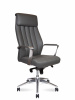Кресло для руководителя NORDEN Кресло офисное, Мадрид, Madrid , алюминиевая  база, серая экокожа
