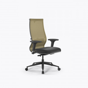Купить офисное кресло SynchroSit 10 B2-163D - T+Extra /Km00/Wm12/D02P(M24.B11.G19.W02), Золотой ротанг-Черный, Арт. z509230636 в магазине 5kresel
