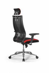 Купить офисное кресло Sit 10 B2-170D - T+UMF(SY271)+Extra /Kb38/Wh09/D03P/H3mL-Pf-2D(M09.B23.G18.W01), Черный-Красный, Арт. z509225939 в магазине 5kresel