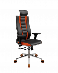 Офисное кресло SynchroSit 10 B2-160D - X2+Extra /Km39/Wm12/D02P/H13mL-1DF(M18.B23.G18.W37), Черный-Оранжевый, Арт. z1E7.D.36.371 в магазине 5kresel