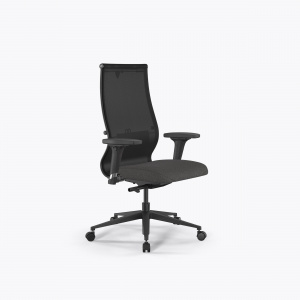 Офисное кресло SynchroSit 10 B2-165D - T+Bahama /Kb00/Wh12/D02P(M23.B11.G19.W02), Черный-Тем.серый, Арт. z509230780 в магазине 5kresel