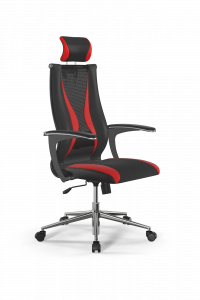 Офисное кресло Sit 10 B2-170U - T+UMF(SY271)+Extra /Kb38/Wh09/U0mL-b/H3mL-Pf-2D(M09.B23.G18.W01), Черный-Красный, Арт. z509225977 в магазине 5kresel