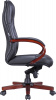 Премиальное кресло Everprof Кресло Everprof Monaco Wood (Монако Вуд) Экокожа Черный