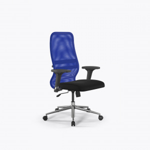 Офисное кресло Sit 8 B2-8D - X1+UMF(X1) /Uh00/Wh00/D02P(M09.B23.G18.W01), Синий-Черный, Арт. z252342303 в магазине 5kresel