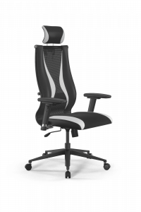 Офисное кресло Sit 10 B2-170D - T+UMF(SY271)+Extra /Kb38/Wh09/D03P/H3mL-Pf-2D(M09.B11.G18.W02), Черный-Белый, Арт. z509225885 в магазине 5kresel