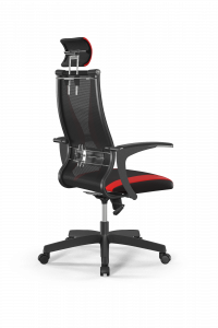 Офисное кресло Sit 10 B2-170U - T+UMF(SY271)+Extra /Kb38/Wh09/U0mL-b/H3mL-Pf-2D(M09.B02.G15.W01), Черный-Красный, Арт. z509214735 в магазине 5kresel