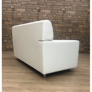 Купить (kle3-d2-w) Диван офисный Клерк 3 двойной Размер: 152 х 80 см, белый Ecotex 3002