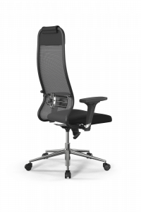 Офисное кресло Sit 10 B1-111D - X2+UMF(X1) /Ub00/Wh00/D02P(M09.B23.G18.W01), Тем.серый-Черный, Арт. z509222372 в магазине 5kresel