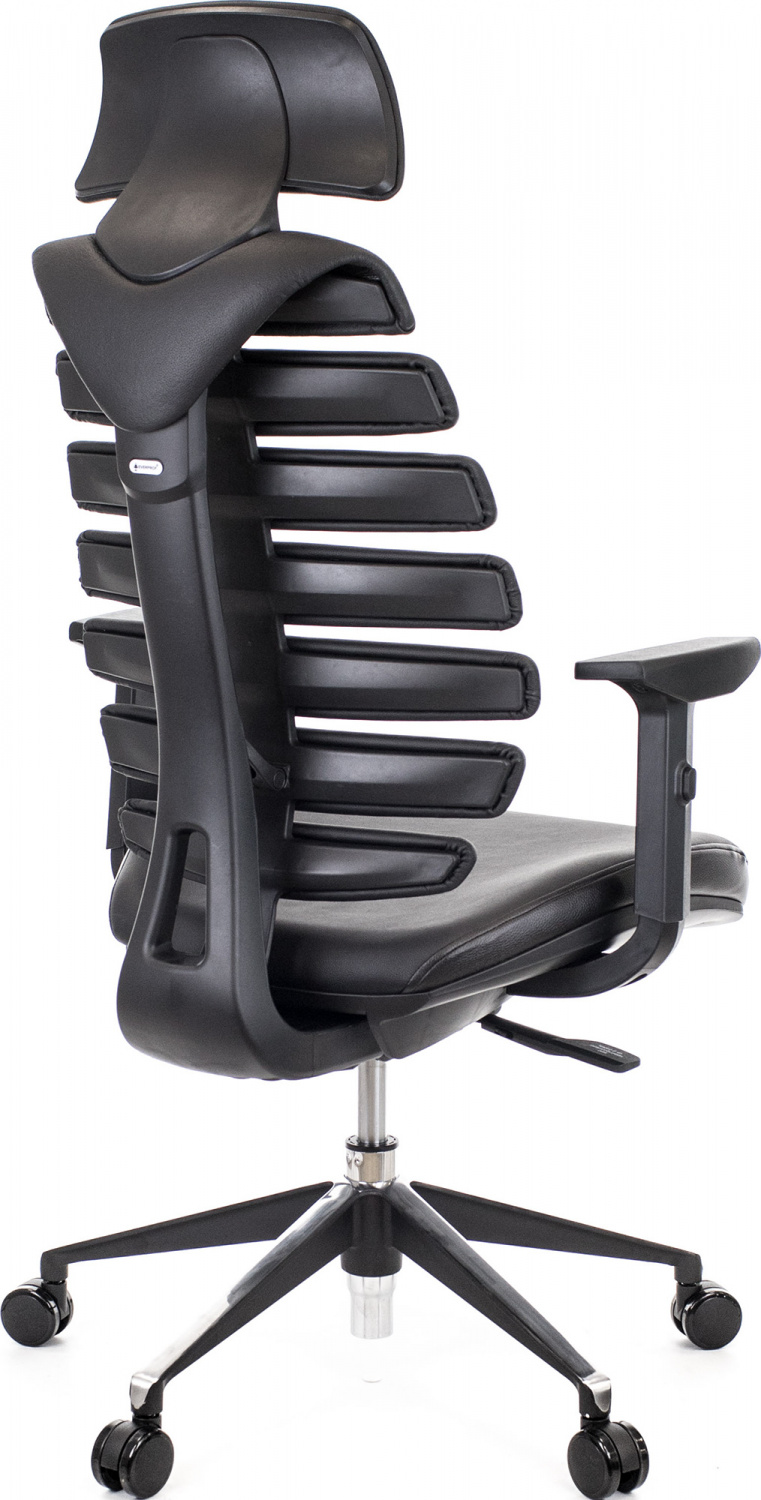Офисное кресло Everprof Кресло Everprof Ergo Black (Эрго Блэк) Кожа Черный