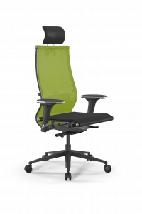 Офисное кресло SynchroSit 10 B2-107D - T /Km00/Nb00/D32P/H3mL-2D(M23.B11.G19.W03), Лайм-Черный, Арт. z509230391 в магазине 5kresel