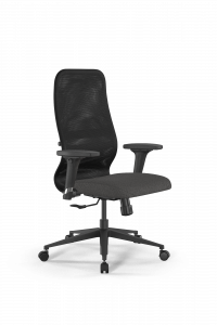 Купить офисное кресло SynchroSit 8 B2-9D - X2+Bahama /Uh00/Wh12/D02P(M20.B11.G19.W02), Черный-Тем.серый, Арт. z509231435 в магазине 5kresel