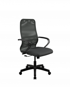 Купить офисное кресло Sit 8 B2-8K - X1+UMF(X1) /Uh00/Wh00/K3bL(M09.B02.G15.W01), Тем.серый-Черный, Арт. zE2.57.1.222 в магазине 5kresel