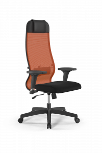 Офисное кресло Sit 10 B1-111D - X2+UMF(X1) /Ub00/Wh00/D02P(M09.B02.G15.W01), Оранжевый-Черный, Арт. z509222174 в магазине 5kresel