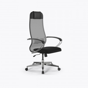 Офисное кресло Sit 10 B1-111K - X2+UMF(X1) /Ub00/Wh00/K1cL(M09.B22.G18.W02), Св.серый-Черный, Арт. z509222518 в магазине 5kresel
