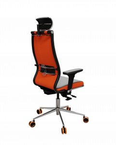 Офисное кресло SynchroSit 10 B2-160D - X2+Extra /Km39/Wm12/D02P/H13mL-1DF(M18.B23.G18.W37), Черный-Оранжевый, Арт. z1E7.D.36.371 в магазине 5kresel