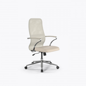 Офисное кресло Sit 8 B2-9K - X2+Extra /Uh00/Wh12/K15cL(M09.B23.G18.W02), Молочный, Арт. z509384803 в магазине 5kresel