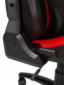 Офисное кресло Кресло офисное, Лотус PRO carbon, Lotus PRO carbon, черно - красная экокожа/ стальная крестовина, Арт. nord-11-00002168 в магазине 5kresel
