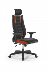 Офисное кресло Sit 10 B2-160D - X2+Extra /Km39/Wm12/D02P/H3mL-2D(M09.B02.G15.W01), Черный-Оранжевый, Арт. z509225045 в магазине 5kresel