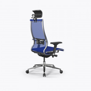 Офисное кресло METTA Samurai L2-5D - TS /Kc00/Nc00/D04P/H13mL-3D(M26.B32.G25.W03), Синий, Синий