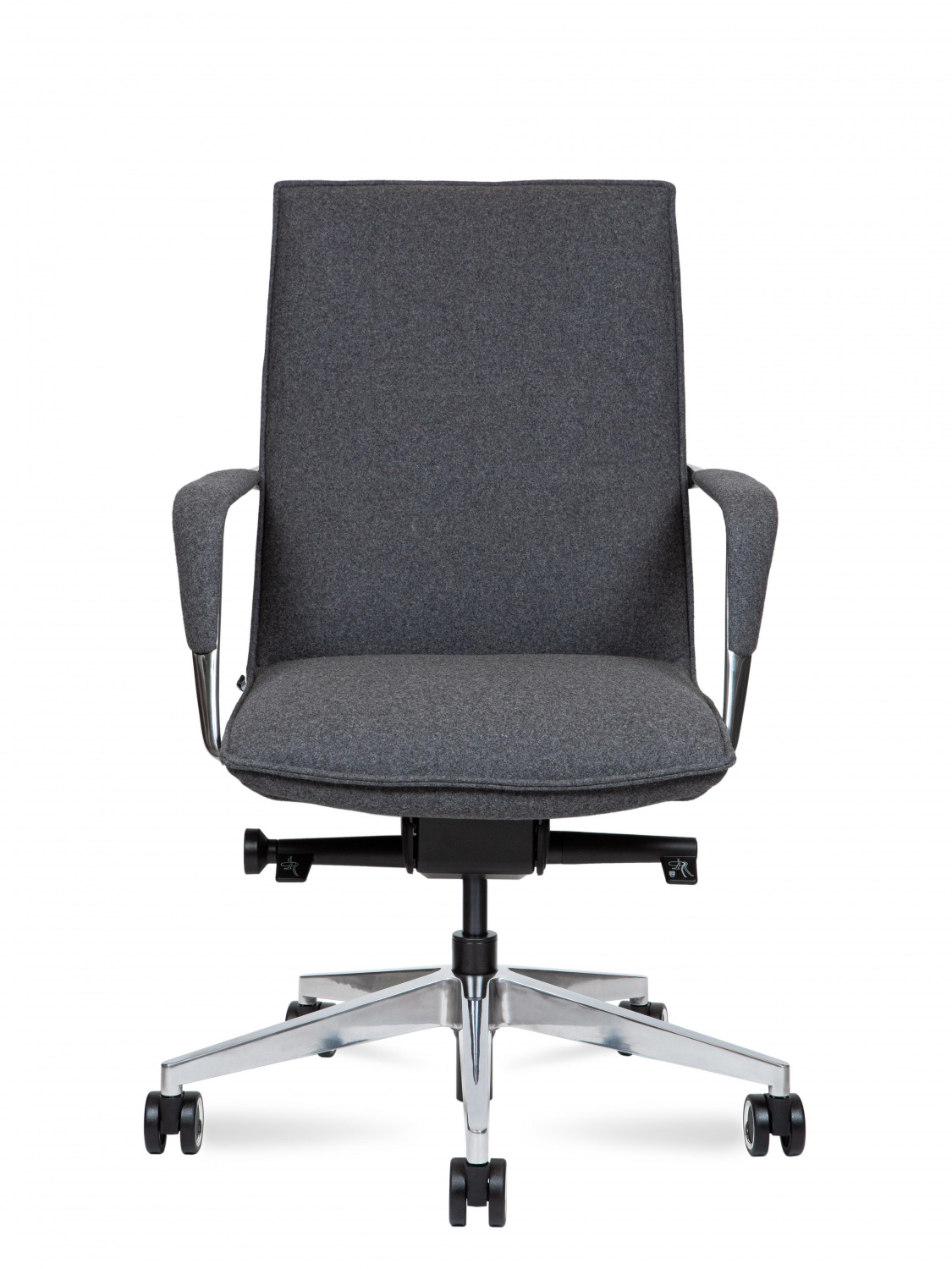Офисное кресло NORDEN Кресло офисное, Паркер LB фабрик, Parker LB fabric, серый войлок, алюминиевая база