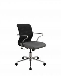 Купить офисное кресло Sit 8 M4-9K - X2+Bahama /Uh00/Wh12/K15cF(M09.B23.G18.W01), Черный-Тем.серый, Арт. z290.5C.1.2A2 в магазине 5kresel