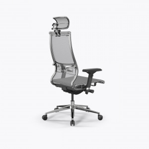 Офисное кресло METTA Samurai L2-5D - TS /Kc00/Nc00/D04P/H13mL-3D(M26.B32.G25.W03), Белый, Белый