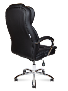 Купить офисное кресло , Верса, (black) сталь + хром, черная экокожа, Арт. nord-11-00000056 в магазине 5kresel