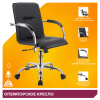 Офисное кресло Everprof Кресло Everprof Samba (Самба) Wood T Экокожа Черный