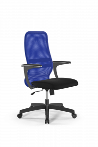 Офисное кресло Sit 8 B2-8U - X1+UMF(X1) /Uh00/Wh00/U1mL-b(M09.B02.G15.W01), Синий-Черный, Арт. z252342501 в магазине 5kresel
