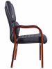 Офисное кресло Everprof President Wood CF Экокожа Черный