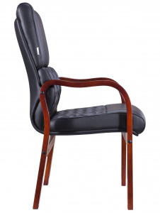 Купить офисное кресло Кресло Everprof President Wood (Президент Вуд) CF Экокожа Черный, Арт. eve4927 в магазине 5kresel