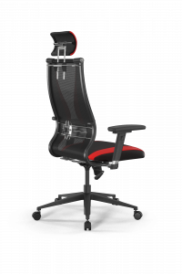 Офисное кресло Sit 10 B2-170D - T+UMF(SY271)+Extra /Kb38/Wh09/D03P/H3mL-Pf-2D(M09.B11.G18.W02), Черный-Красный, Арт. z509225892 в магазине 5kresel