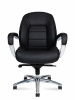 Офисное кресло NORDEN Кресло офисное, Гранд LB блэк, Grand LB black , черная экокожа