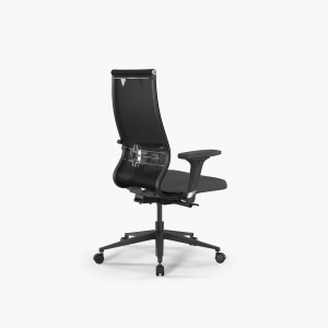 Офисное кресло SynchroSit 10 B2-165D - T+Bahama /Kb00/Wh12/D02P(M23.B11.G19.W02), Черный-Тем.серый, Арт. z509230780 в магазине 5kresel