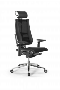 Офисное кресло Y 4DF B2-14D - YM93+Infinity /Kc09/Nc09/D15P/H2cL-3D(M26.B35.G25.W04), Черный, Арт. z509232418 в магазине 5kresel