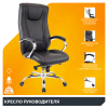 Кресло для руководителя Everprof Кресло Everprof King (Кинг) M Экокожа Черный
