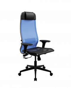 Офисное кресло ErgoLife Set 4/подл.200/осн.Synchro 002, Васильковый-Черный 55B.D.1.3A3, Арт. z55B.D.1.3A3 в магазине 5kresel