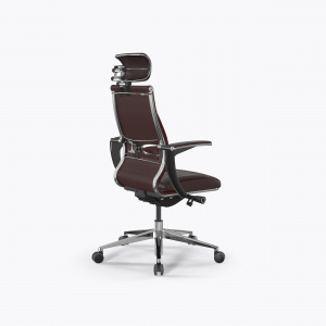 Офисное кресло METTA Samurai M3-11U - Infinity /Kc06/Wm06/U1mL-mL/H13mL-3D(M26.B32.G25.W03), Темно-коричневый, Коричневый