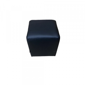Купить (lor-p-blk) Пуф Лори квадратный размер: 40 х 40 см, высота 45 см, черный Ecotex 3001