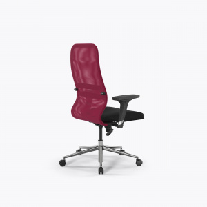 Офисное кресло Sit 8 B2-8D - X1+UMF(X1) /Uh00/Wh00/D02P(M09.B23.G18.W01), Красный-Черный, Арт. z252342280 в магазине 5kresel