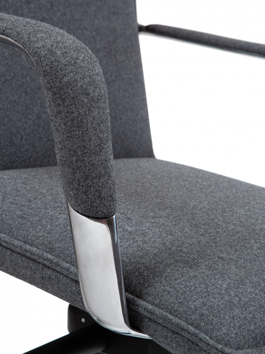 Офисное кресло NORDEN Кресло офисное, Паркер LB фабрик, Parker LB fabric, серый войлок, алюминиевая база