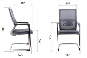 Купить офисное кресло Кресло Everprof EP-510 Grey (EP-510 Грэй) Сетка Серый, Арт. eve5026 в магазине 5kresel