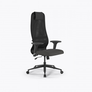 Купить офисное кресло Sit 8 B1-9D - X2+Bahama /Uh00/Wh12/D02P(M09.B11.G19.W02), Черный-Тем.серый, Арт. z509226929 в магазине 5kresel